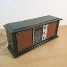 Vintage 1960S Rca Japan 16" Solid State Wood Am Fm Tabletop Radio Pecan Works. Fixed Price $35.00.