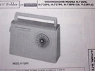 Westinghouse H-725P6,H-726P6 Transistor Radio Photofact. Fixed Price $6.00.