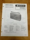 Sanyo M9950 Cassette Tape Recorder Service Manual Oem Vintage Repair Diagrams. Fixed Price $13.99.