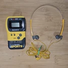 Sony Walkman Sports SRF-M70 Fm/am Radio W/belt Clip & Headphones Works. Fixed Price $29.99.