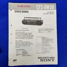 Sony CFS-DW30 Service Manual Original Paper Oem Repair Guide Usa. Fixed Price $21.57.