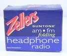 Vtg Zellers Suntone Folding Am/fm Headphone Radio Portable RR406 1998 Rare Htf. Fixed Price $19.49.