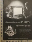 1952 Philco Television Tabletop Balance Beam Chasis Colorado Tuner 29062. Fixed Price $21.95.