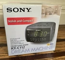 Vintage Sony ICF-C112 Wc Dream Machine Am/fm Clock Radio Black. Fixed Price $84.99.