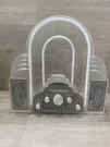 Vintage Art Deco Marilyn Neon Radio By Cicena 838-8. Fixed Price $125.00.