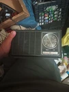 Vintage Am/fm Radio Model 7-4110C, Walnut Grain Finish On Polystyrene. Fixed Price $13.57.