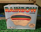 Telemania : Retro Vintage 1980S Rainbow Cloud Cord Home Telephone 1987 Box. Fixed Price $219.99.