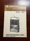 Viscount Solid State Band Portable Radio Model 1866 Vintage Brochure. Fixed Price $14.01.