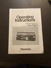 Panasonic RX-FM27 Stereo Radio Cassette Recorder Operating Instructions Vintage. Fixed Price $19.99.