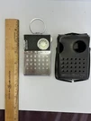 1962 Orig General Electric Model P-852A-POCKET Transistor Radio W/leather Case. Fixed Price $79.00.