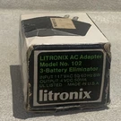 Litronix Model #102 Adapter 3 Battery Eliminator Electro-mech Co 117 Vac 4.0V. Fixed Price $19.50.