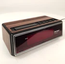 Vtg Kmc Kmart Digital Alarm Clock Wood Grain Brown Plastic Snooze Tested. Fixed Price $20.00.