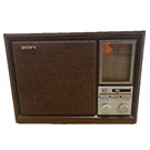 Tested Vgt Sony ICF-9660W Am/fm /wb 3 Radio Triband Woodgrain Table Top. Fixed Price $42.99.