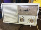 Vintage Clock/radio Philco Model F-226 Tube , Bakelite White. Fixed Price $14.00.