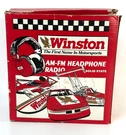 Vintage Winston Motorsports Am Fm Headphone Radio PT-10010 Nascar Red W/ Box. Fixed Price $19.00.