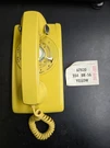 Vintage Yellow Northern Electric 554 Rotary Telephone Wall Mount Phone- Untested. Fixed Price $119.99.