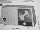 Zenith K508B, K508C, K508P, & K508W Radio Photofact. Fixed Price $6.50.