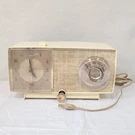 Model C-4050 Supermeterodyne Clock Radio Vintge Off White 1950S Parts Repair. Fixed Price $19.97.