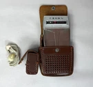 Vintage Crown Six Transistor Radio Rare W/leather Case And Headphone - Tested. Fixed Price $99.99.