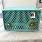 Vintage 1960S Mcm Emerson 920-CH Turquoise Blue Fm Tube Radio *read Details. Fixed Price $100.00.