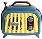 Walgreens Radio #758006 Mini Retro Blue Fm Battery Operated Auto Scan 2.5" Vtg. Fixed Price $12.49.