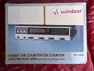 Vintage Windsor Am/fm Electronic Clock Radio Model KR-2400 W/ Outlet. Fixed Price $49.00.