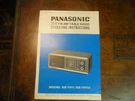 Panasonic Solid State Fm-am Table Radio Operating Instructions RE-7371 Brochure. Fixed Price $12.99.
