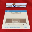 Vintage 1977 Emerson Am/fm 2 Speaker Table Radio T5740 Owner's Manual Only. Fixed Price $12.99.