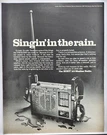 1971 Sony All Weather Radio TFM-8100W Retro Original Print Life Magazine 70S. Fixed Price $12.00.