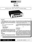 Harman Kardon TA-10 Tuner Owners And Service Instruction Manual. Fixed Price $19.99.