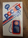 Soundesign Red Transistor Am Pocket Radio Model 1177 Vintage New Open Box. Fixed Price $19.99.