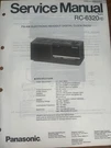 Panasonic RC-6320 Service Manual Clock Radio. Fixed Price $24.99.