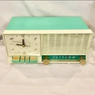 General Electric Model Seafoam Turquoise Tube Radio Power Static. Fixed Price $400.00.