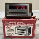 Ge Compact Fm/am Electronic Digital Clock Radio 7-4601. Fixed Price $38.00.