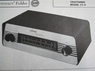 Radio Craftsmen CT-4 Symphony, Tuner Receiver Photofact. Fixed Price $6.50.