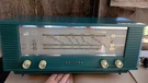 Philips Band Plano Radio Model B3X40U - Turquoise Color Case Shortwave. Fixed Price $225.00.