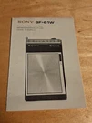 Vintage Sony Instruction Manual 1966 Only Fm/am Solid State Pocket Radio 3F-61W. Fixed Price $12.99.