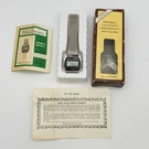 Nos Vintage Micronta Radio Shack Digital Watch Chrono Alarm W/ Case & Manual. Fixed Price $129.99.