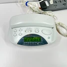 Vtg Ge Am/fm Clock Radio Phone Corded Bedroom 29291A - Tested. Fixed Price $19.99.