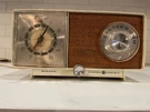 Vtg General Electric Model C1470-B Clock Radio Bakelite Cane Webbing Works. Fixed Price $49.99.