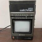 Sony Mega Watchman FD-500 Portable Tv Retro 80S B&w Fm Am Radio Working. Fixed Price $64.99.