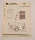 Vintage Motorola Model HR17 Am-fm Portable Radio Service Manual TP15GU. Fixed Price $14.99.