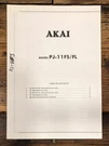 Akai PJ-11 Fs Fl Record Player / Turntable Fold Out Schematic *original*. Fixed Price $14.97.