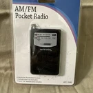 New Living Solutions Am/fm Pocket Radio Super Slim ATC-2734 Sealed Easy To Use. Fixed Price $9.25.