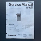 Panasonic RF-1050 Tv Sound Fm-am Pocket Radio Original Service Manual. Fixed Price $9.99.