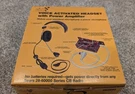 Vintage Nos Sears Voice Activated Headset With Power Amplifier Original Box. Fixed Price $30.00.