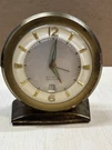 Vintage Salvest Automatic Calendar Desk Clock West Germany Mid Century Brass. Fixed Price $39.99.