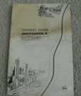 Vintage Booklet Owners Guide Motorola FM106M Am-fm Solid State Auto Radio. Fixed Price $19.00.