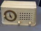 Tube 1946 Premier Telechron Model 8H59 Musalarm Radio-clock (asis). Fixed Price $80.00.