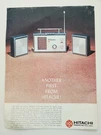 Hitachi KS-1700H 2 Band Fm Stereo Radio Vintage Print 1968. Fixed Price $9.99.